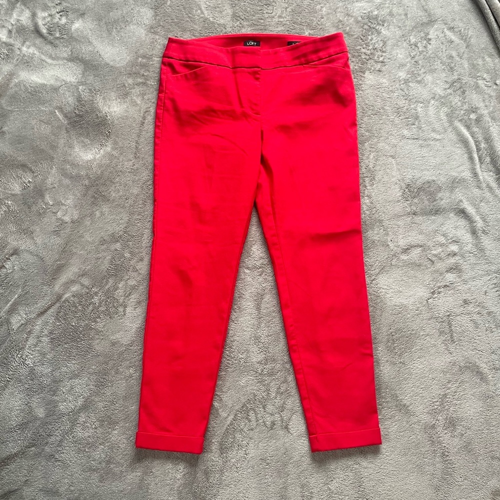 Loft The Julie Skinny Ankle Pants Size 8 Office Career Minimal